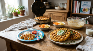 Gaufres de légumes pour enfants